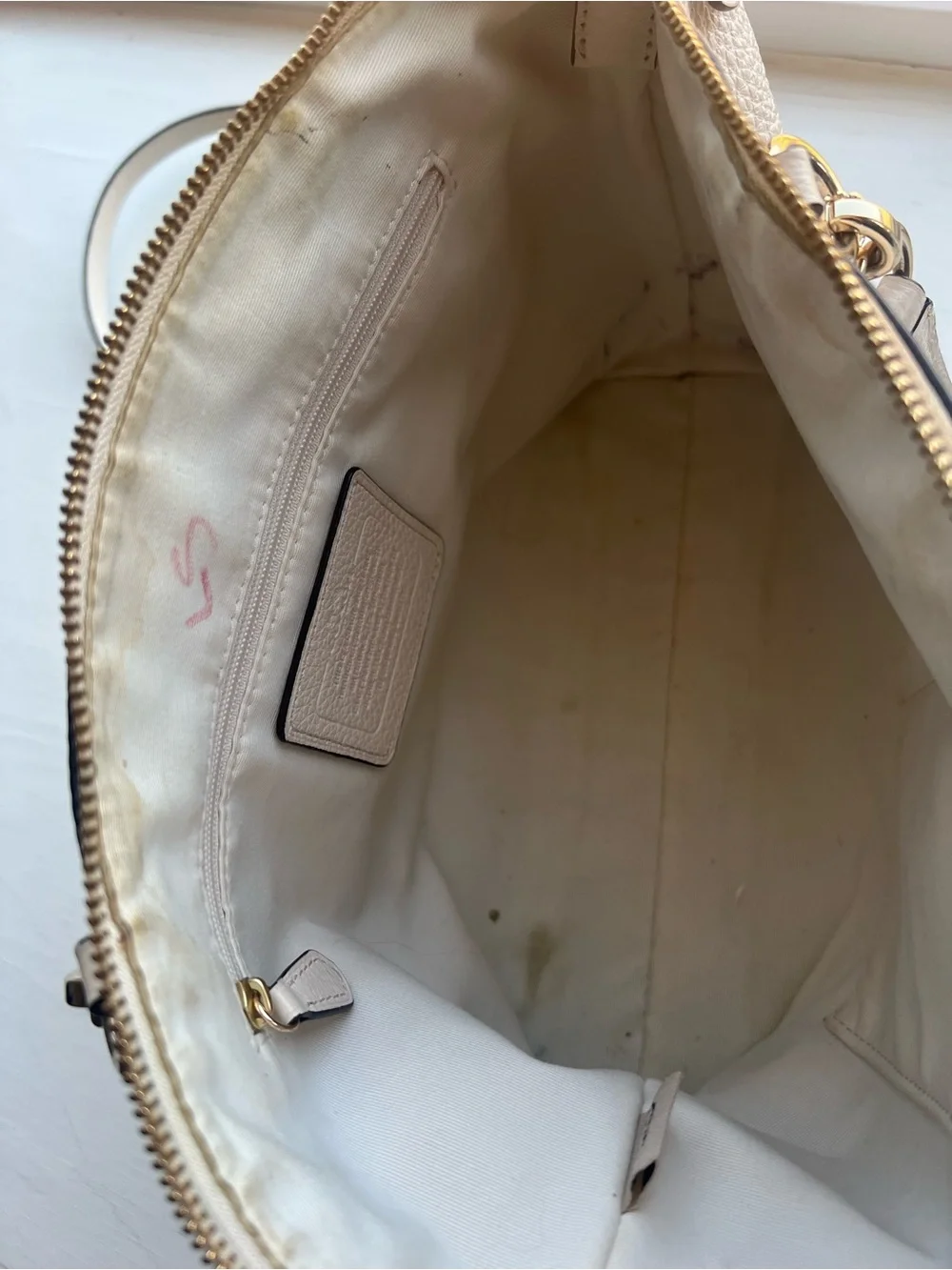 Coach Small Kelsey Satchel in Chalk White